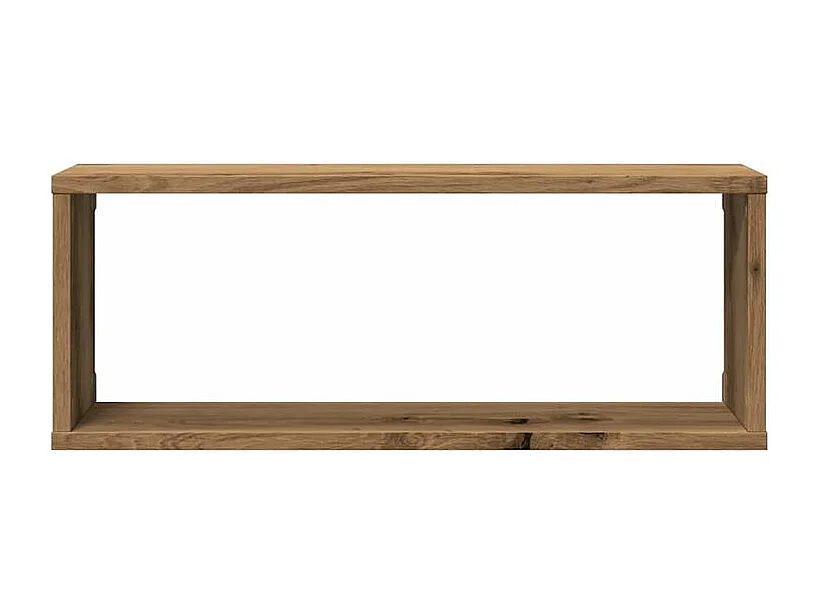 Étagères cube murales 2 pcs chêne artisanal 60x15x23