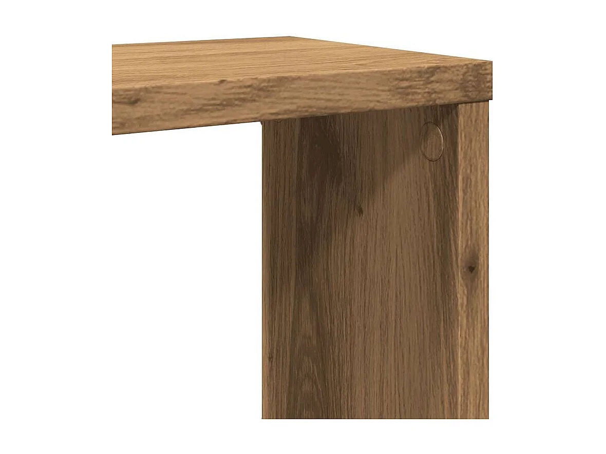 Étagères cube murales 2 pcs chêne artisanal 60x15x23