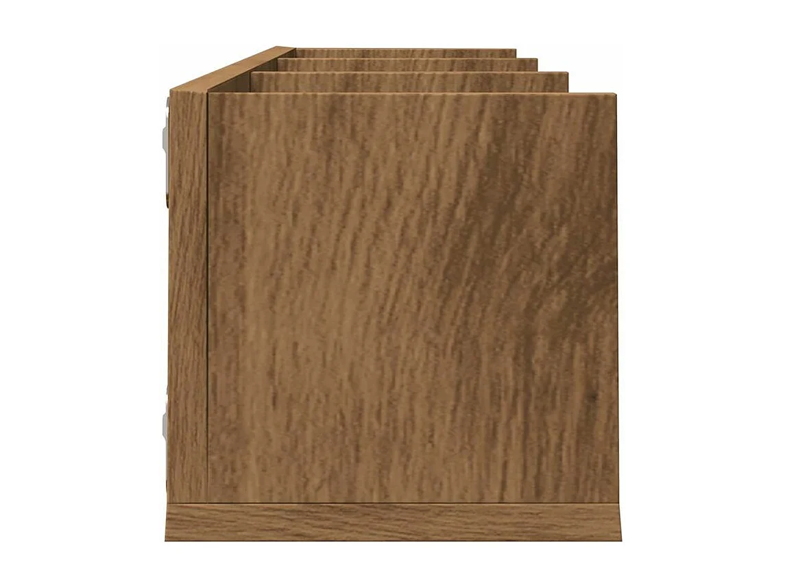 Étagère murale à CD chêne artisanal 75x18x18 bois ingénierie