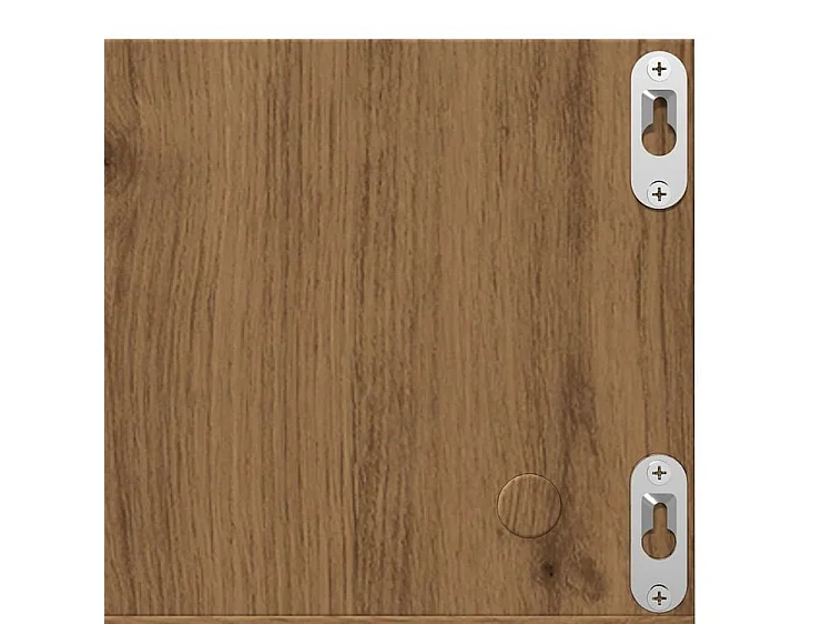 Étagère murale à CD chêne artisanal 75x18x18 bois ingénierie