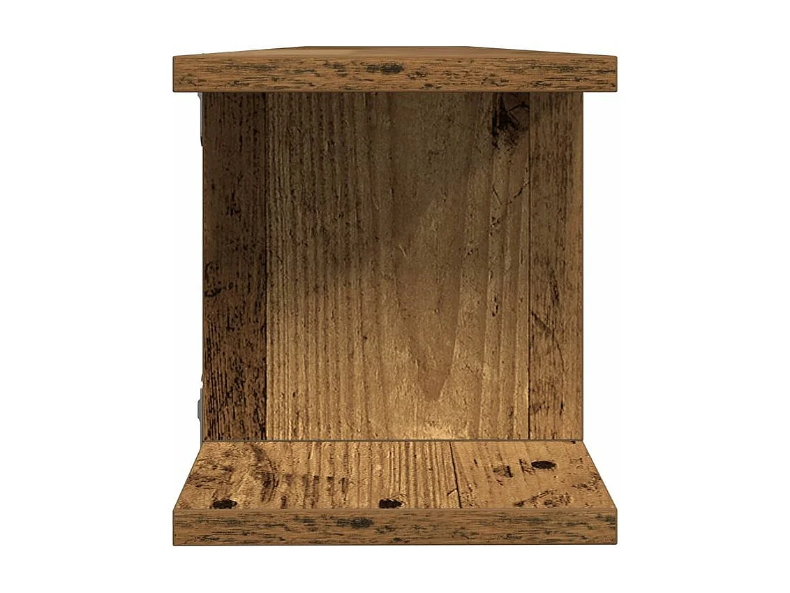 Étagères murales 2 pcs vieux bois 105x18x20 bois d'ingénierie