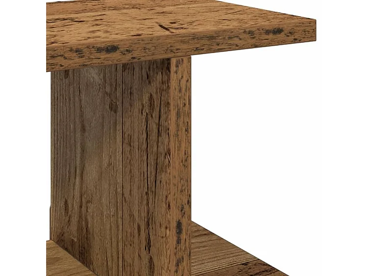 Étagères murales 2 pcs vieux bois 105x18x20 bois d'ingénierie