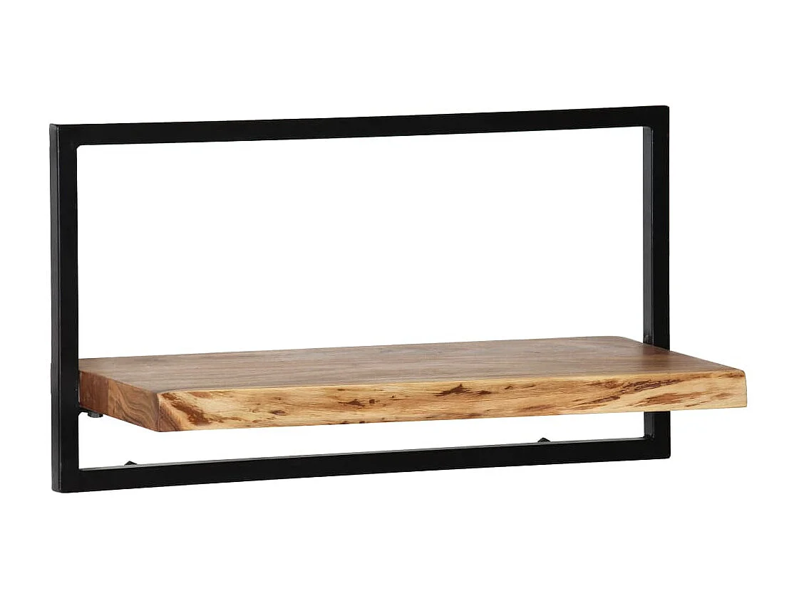 Set d'étagères murales 5 pcs Bois d'acacia massif et acier