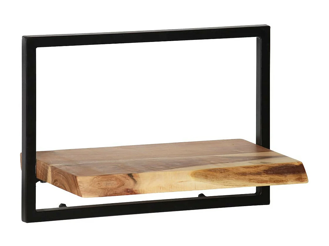 Set d'étagères murales 5 pcs Bois d'acacia massif et acier