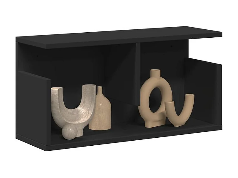 Armoire murale 60x20x30 noir bois d'ingénierie