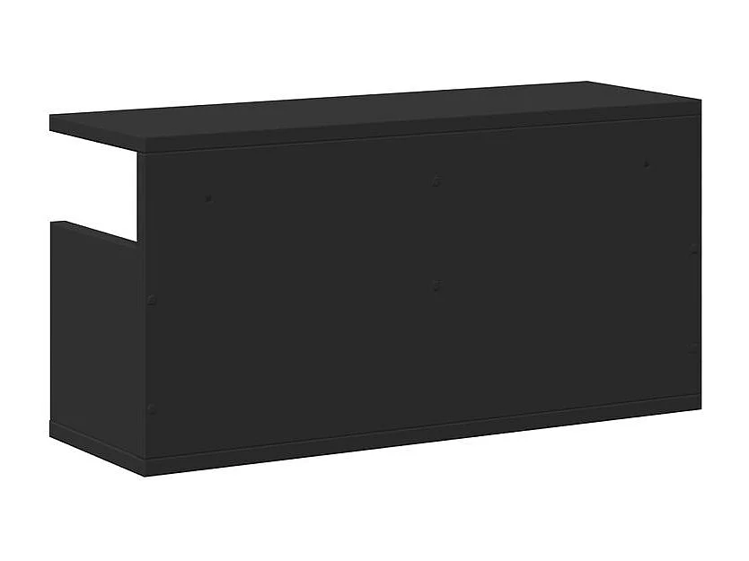 Armoire murale 60x20x30 noir bois d'ingénierie