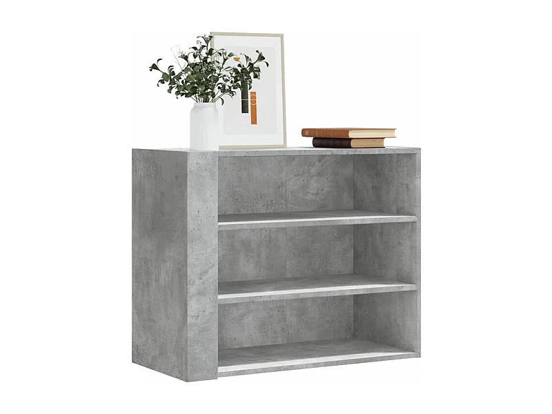 Armoire murale gris béton 75x35x60 bois d'ingénierie