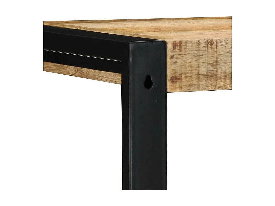 Étagère murale 35x35x100 bois de manguier brut massif