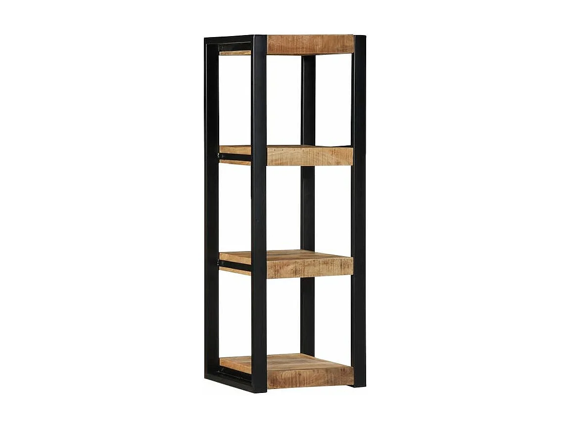 Étagère murale 35x35x100 bois de manguier brut massif