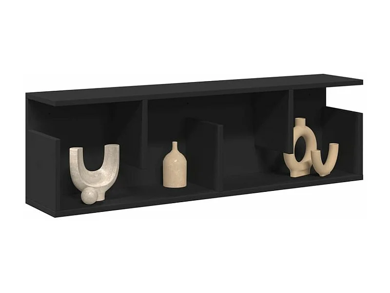 Armoire murale 100x20x30 noir bois d'ingénierie