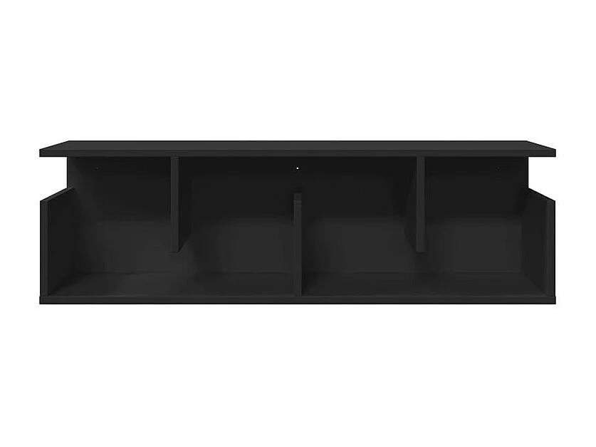 Armoire murale 100x20x30 noir bois d'ingénierie