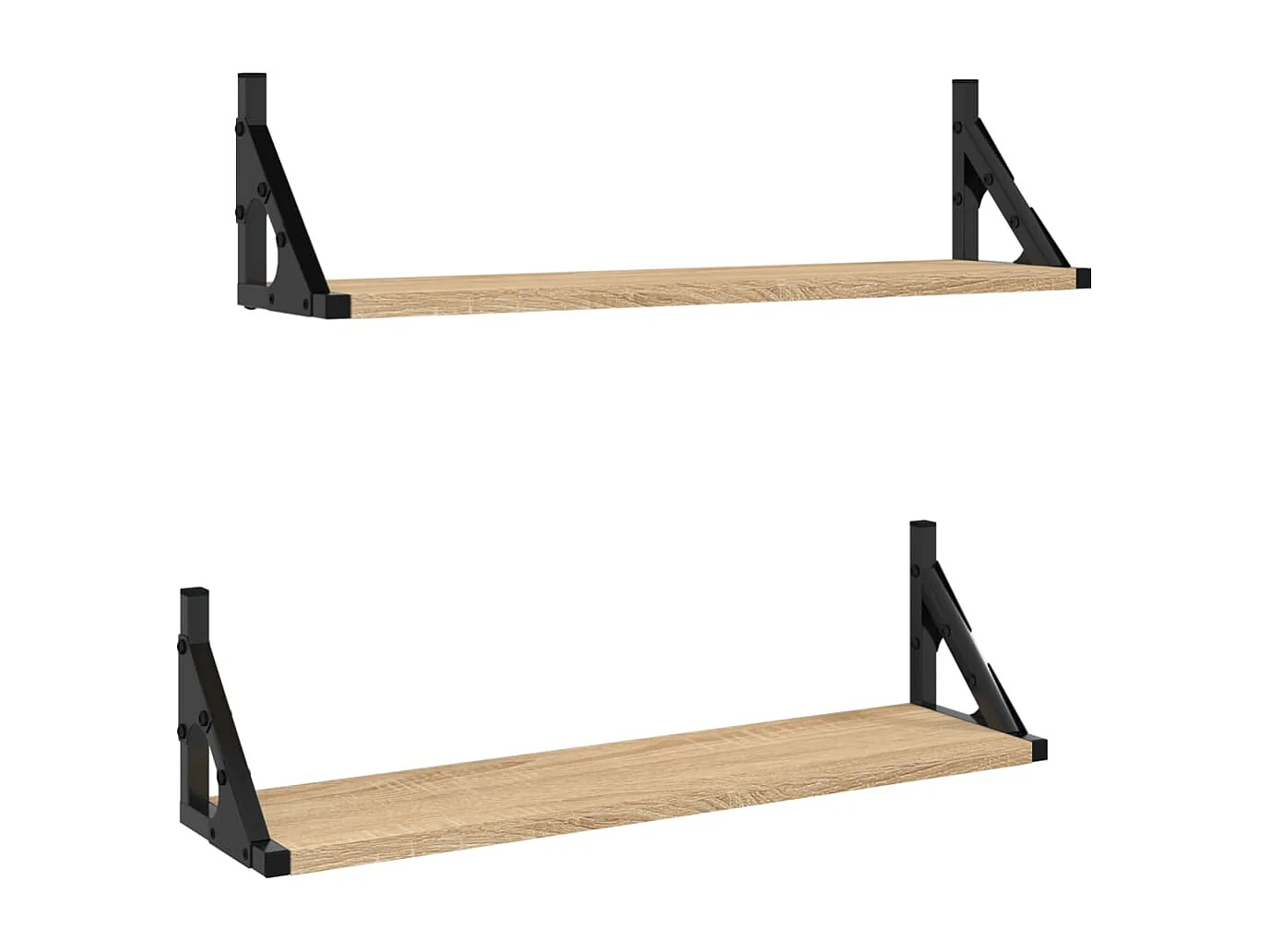 Étagères murales 2 pcs chêne sonoma 60x15x15,5