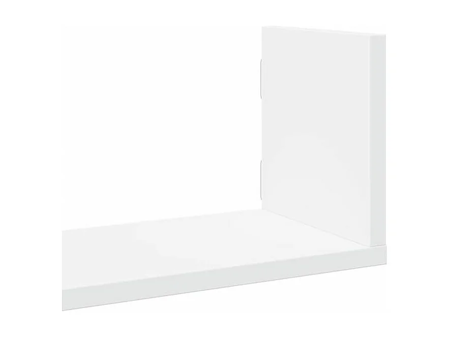 Étagères murales 3 pcs blanc 58x18x18 bois d'ingénierie