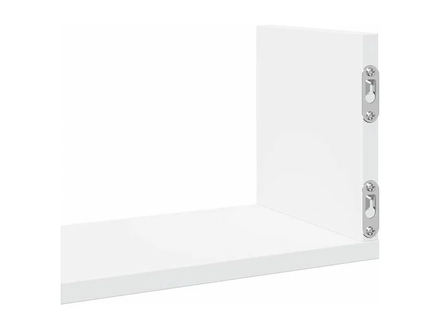 Étagères murales 3 pcs blanc 58x18x18 bois d'ingénierie