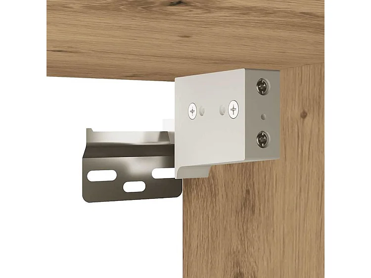 Armoire murale Korane L80xH40xP39 – Sobre et Polyvalente-Couleur Marron clair