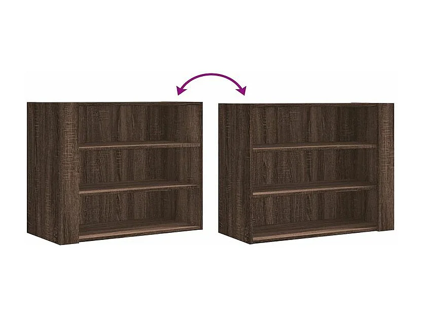 Armoire murale chêne marron 75x35x60 bois d'ingénierie