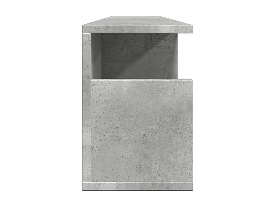 Armoire murale 100x20x30 gris béton bois d'ingénierie