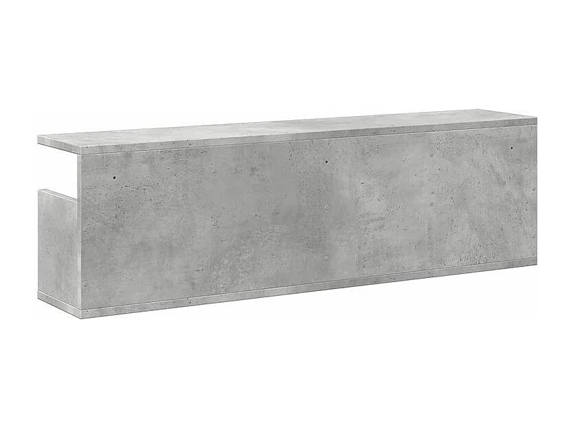 Armoire murale 100x20x30 gris béton bois d'ingénierie