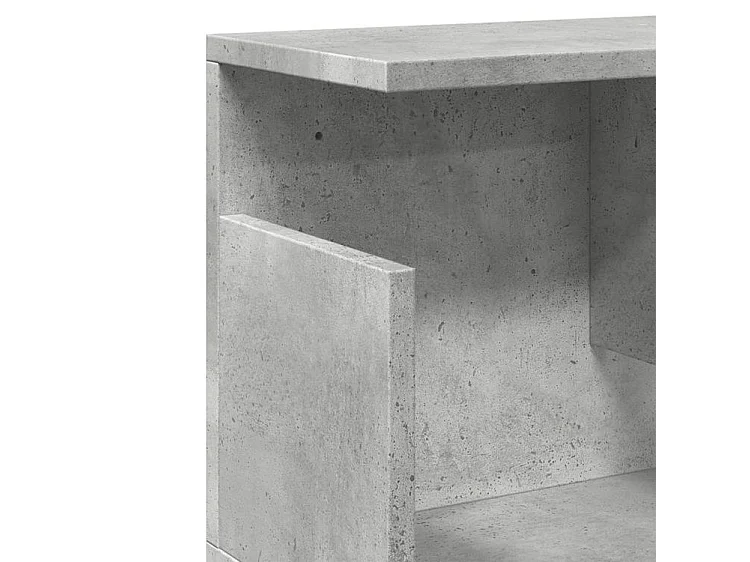 Armoire murale 100x20x30 gris béton bois d'ingénierie