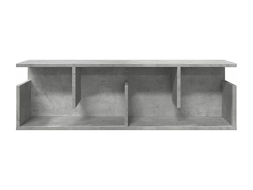 Armoire murale 100x20x30 gris béton bois d'ingénierie