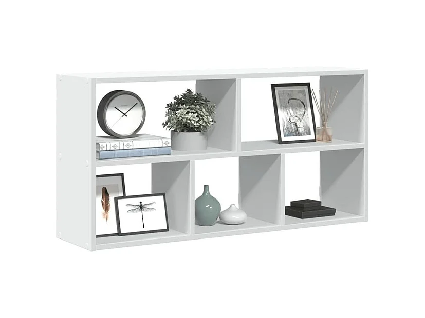 Étagère murale blanc 100x25x50 bois d'ingénierie