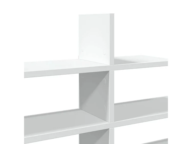 Étagère murale blanc 124,5x18x60,5 bois d'ingénierie