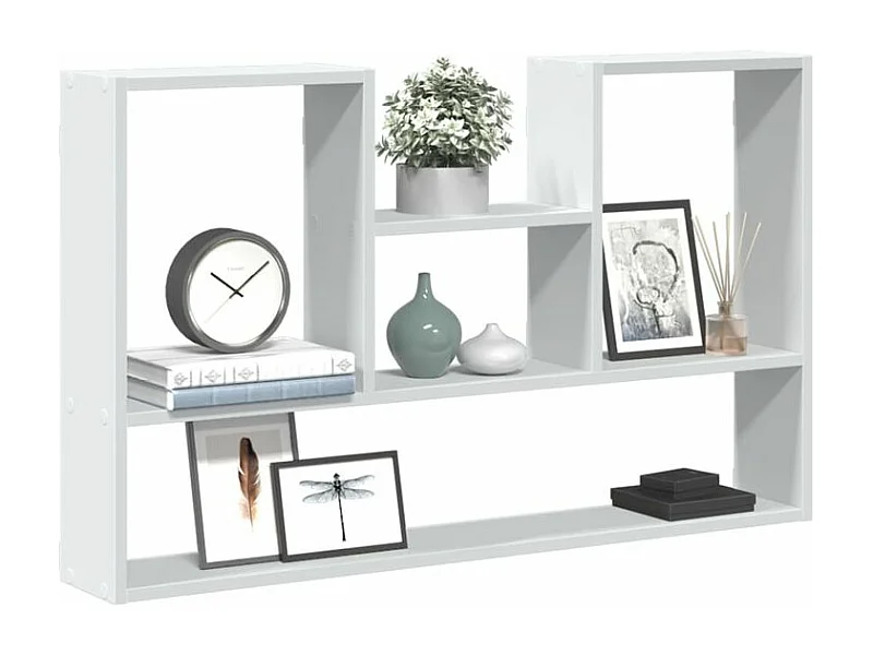 Étagère murale blanc 99x15x60 bois d'ingénierie