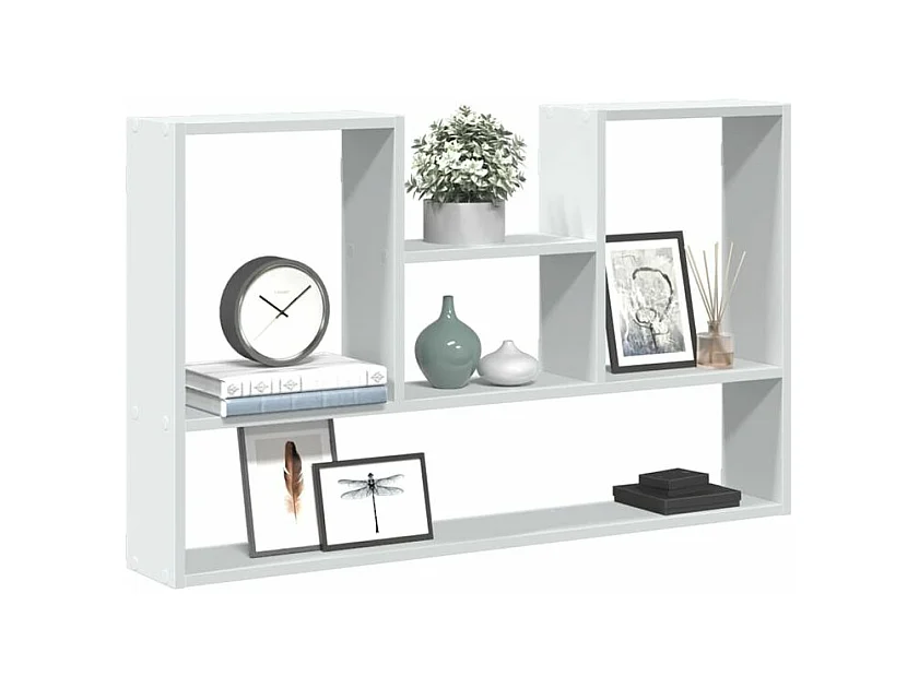 Étagère murale blanc 99x15x60 bois d'ingénierie