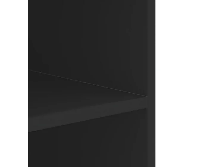 Armoire murale noir 75x35x60 bois d'ingénierie