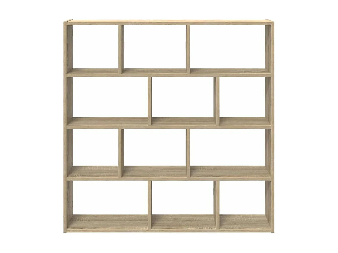 Étagère cube murale 12 compartiments chêne sonoma