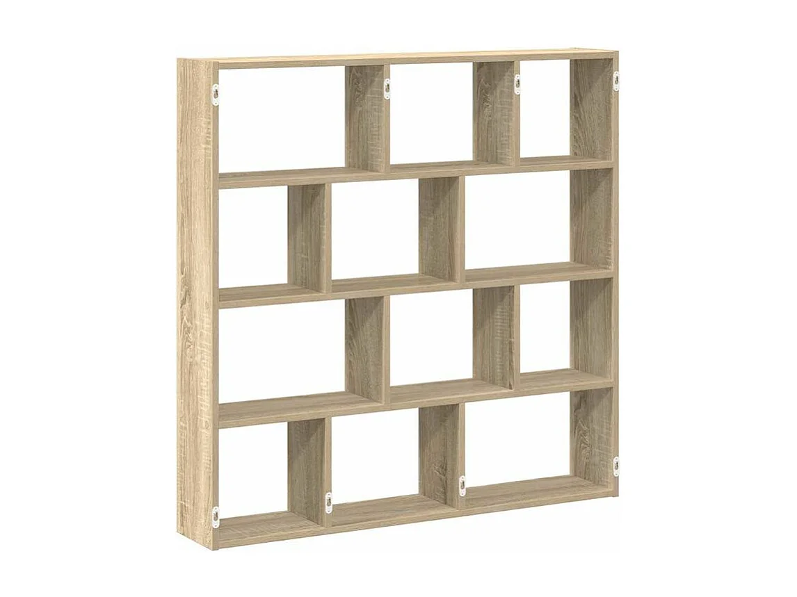 Étagère cube murale 12 compartiments chêne sonoma