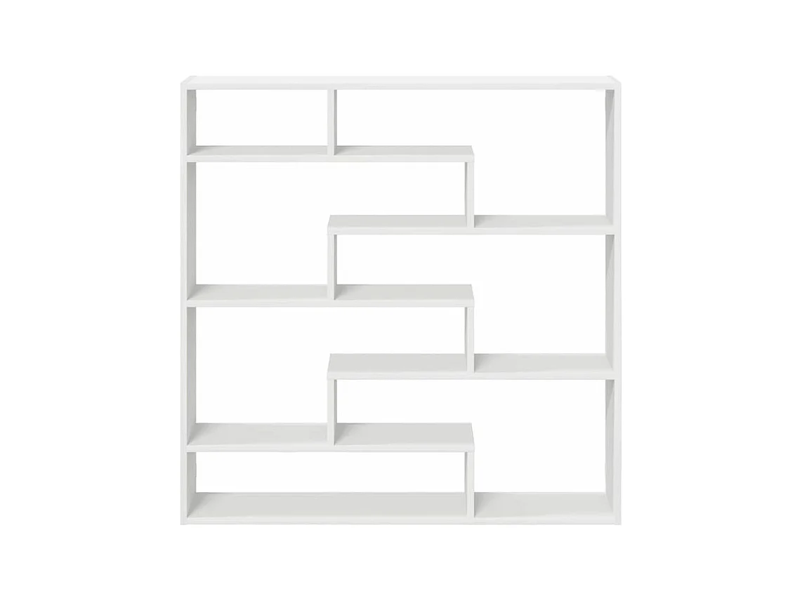 Étagère cube murale 7 compartiments blanc bois d'ingénierie