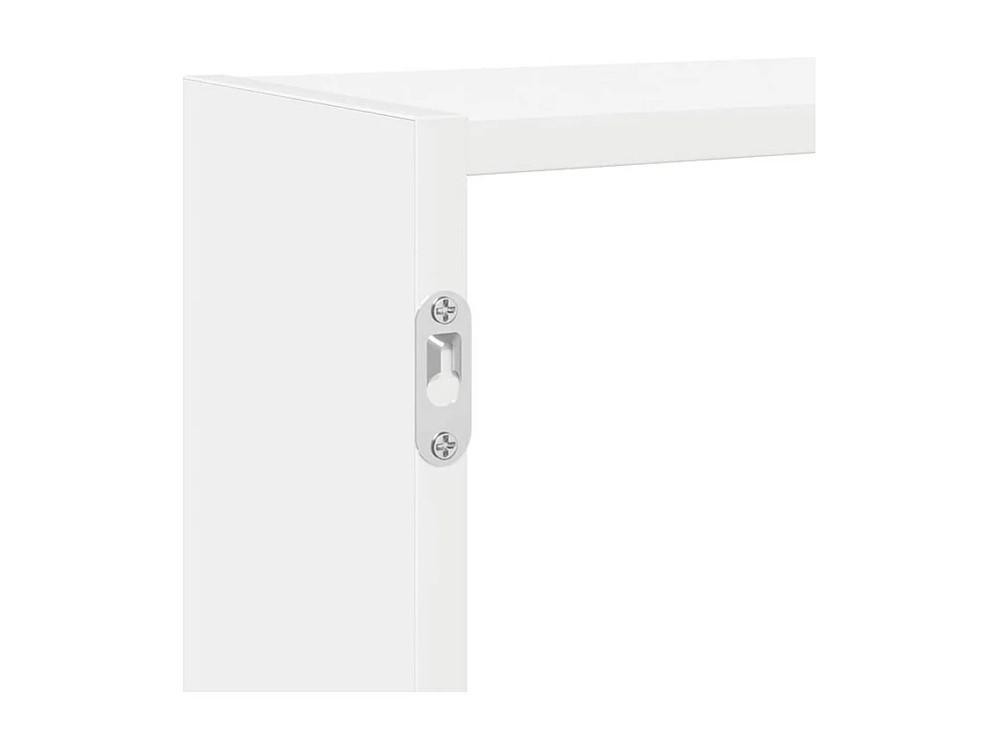 Étagère cube murale 7 compartiments blanc bois d'ingénierie