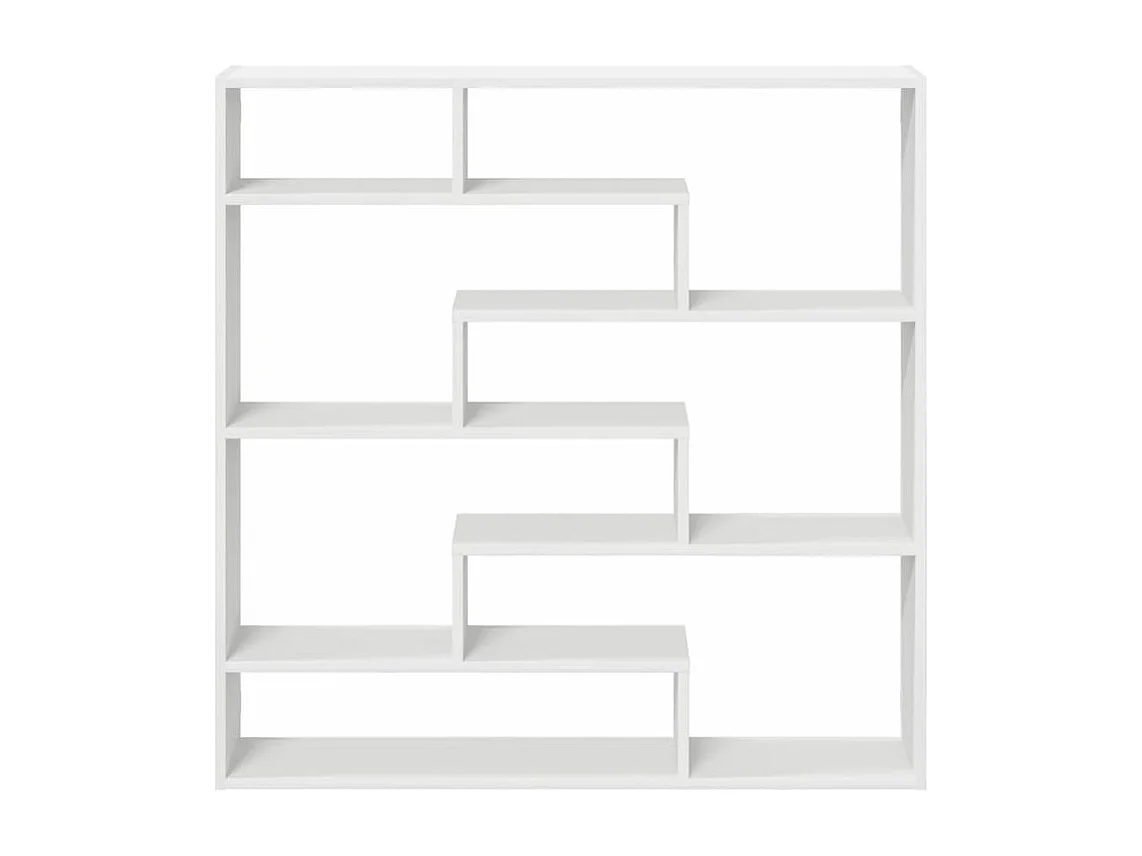 Étagère cube murale 7 compartiments blanc bois d'ingénierie