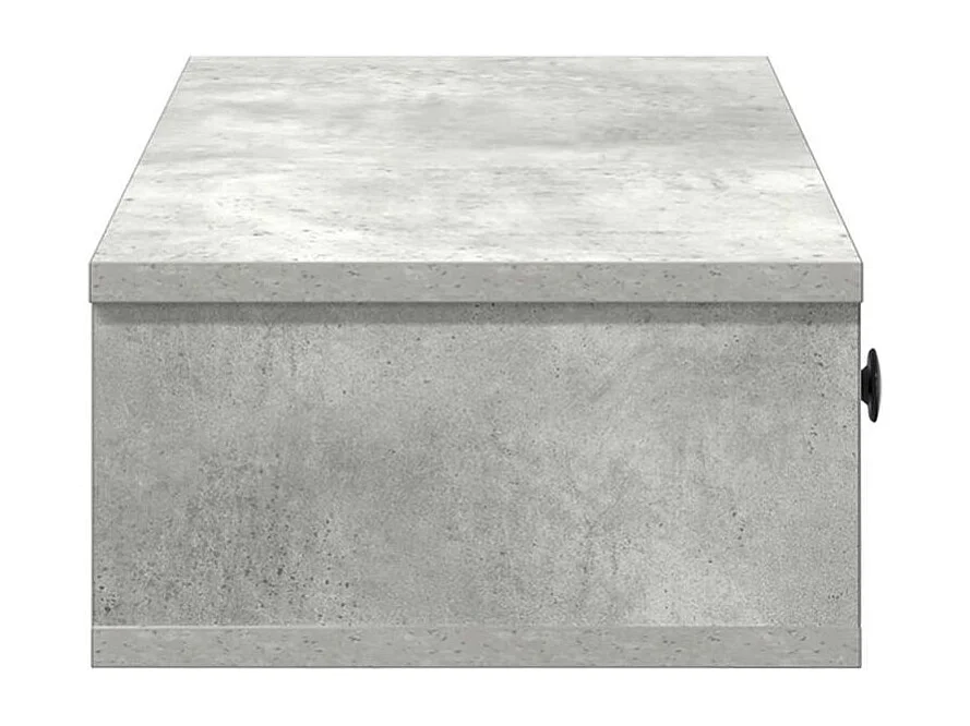 Étagère murale avec tiroirs gris béton bois d'ingénierie