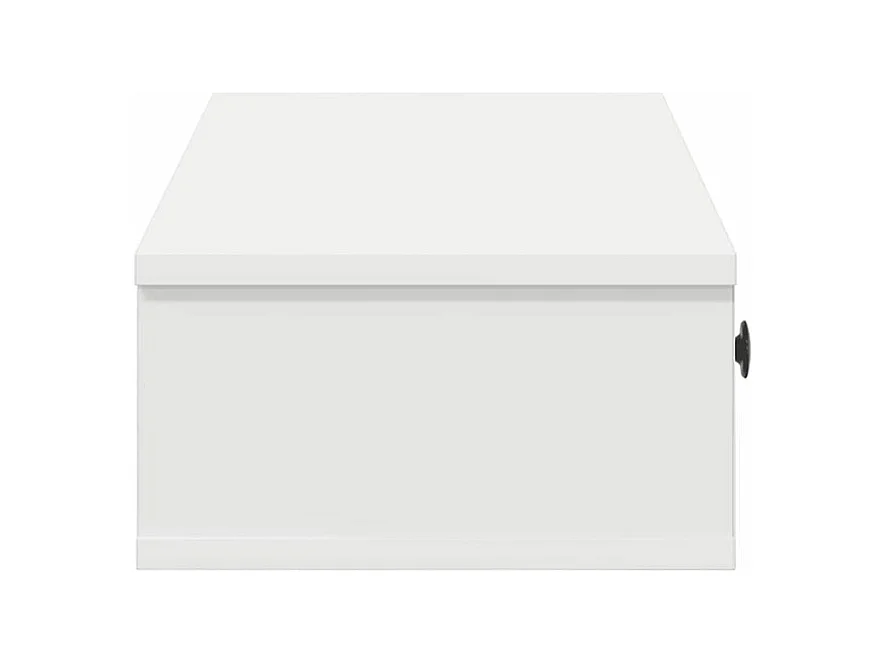 Étagère murale et tiroirs blanc 100x37,5x19 bois d'ingénierie