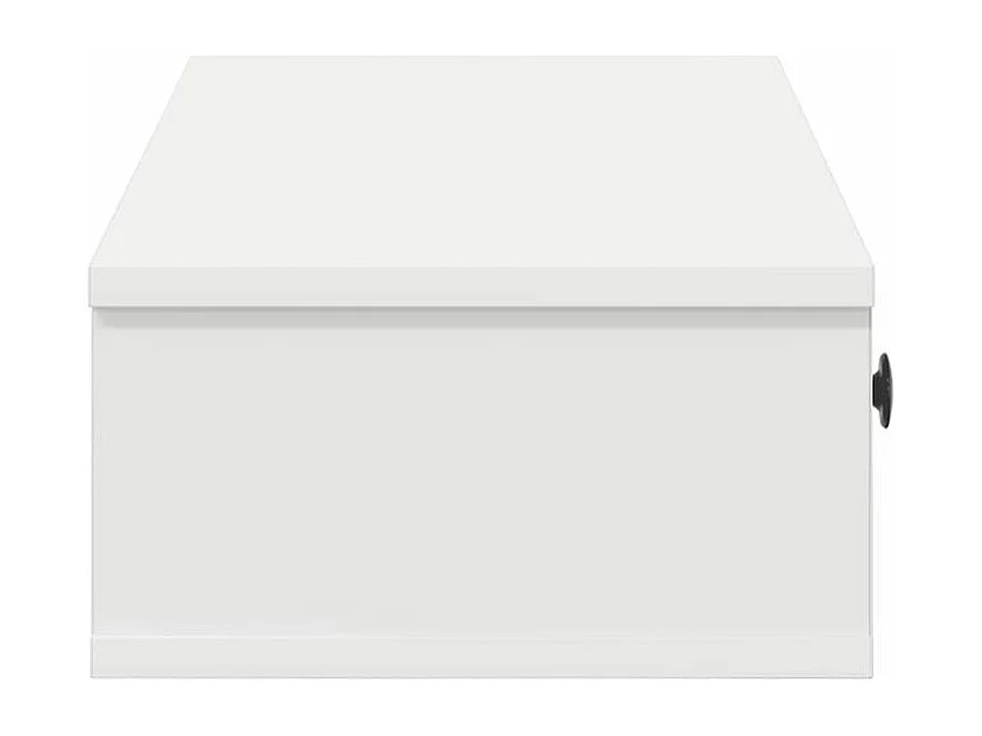 Étagère murale et tiroirs blanc 100x37,5x19 bois d'ingénierie