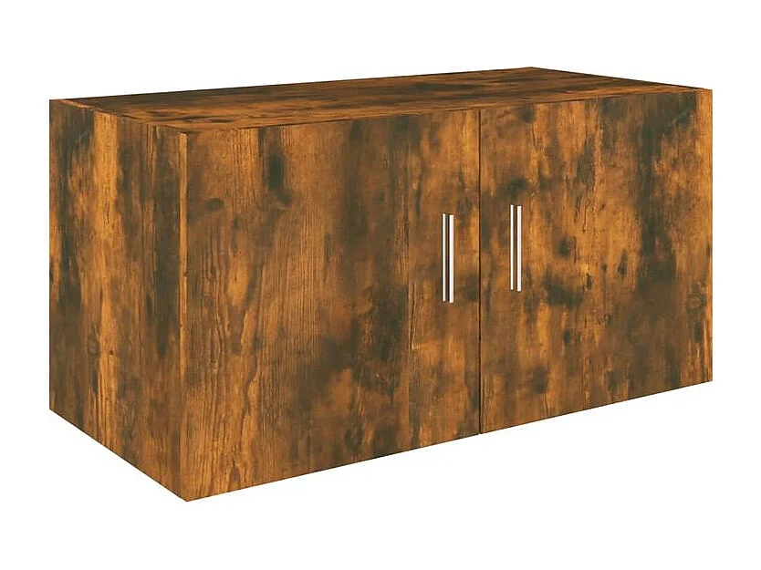 Armoire murale Korane L80xH40xP39 – Sobre et Polyvalente-Couleur Marron fumé