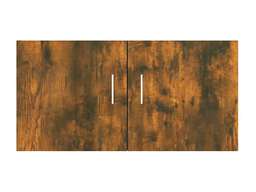 Armoire murale Korane L80xH40xP39 – Sobre et Polyvalente-Couleur Marron fumé