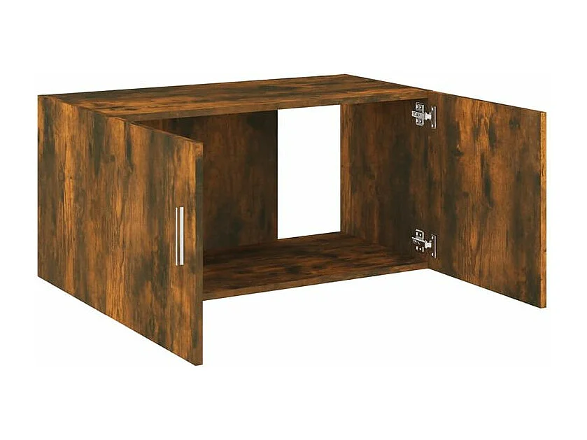 Armoire murale Korane L80xH40xP39 – Sobre et Polyvalente-Couleur Marron fumé