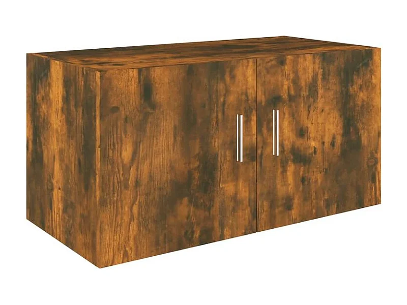 Armoire murale Korane L80xH40xP39 – Sobre et Polyvalente-Couleur Marron fumé