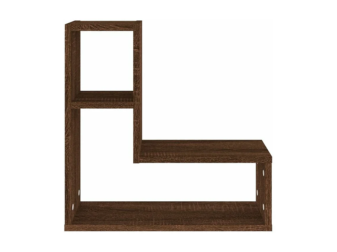 Étagères murales 2 pcs Chêne marron 50x15x50 Bois ingénierie