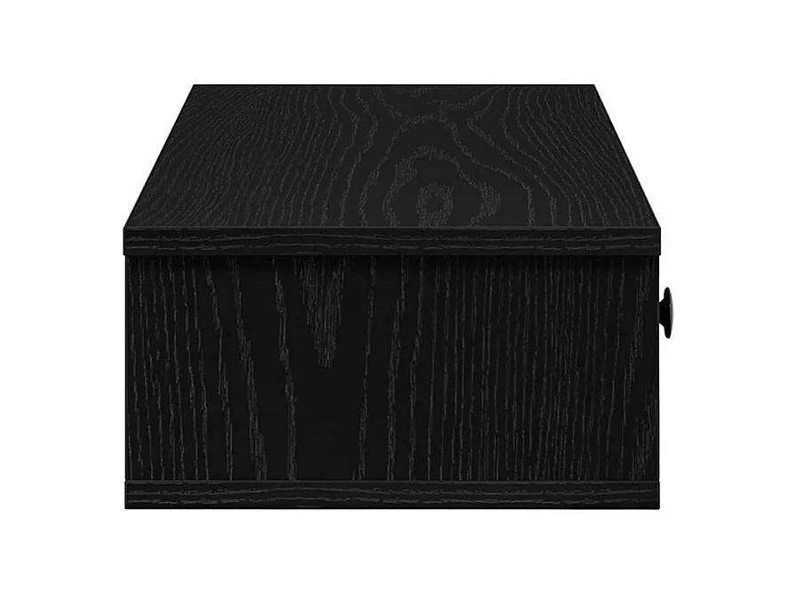 Étagère murale et tiroirs noir 100x37,5x19 bois d'ingénierie