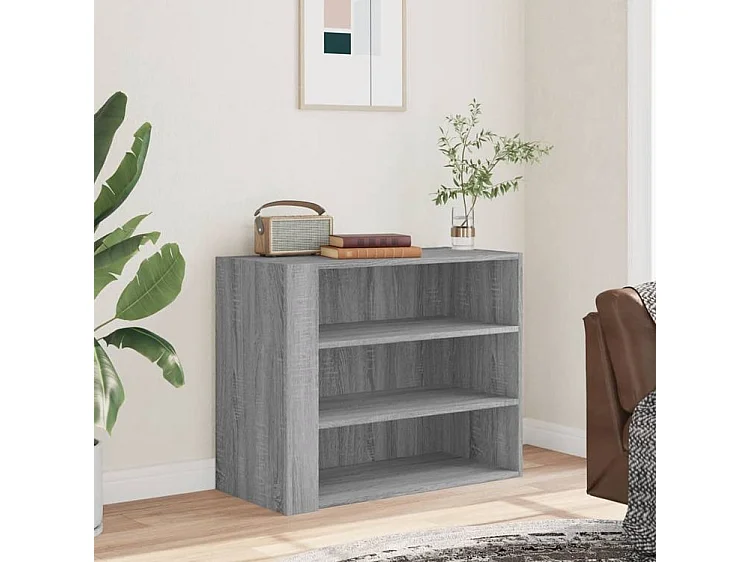 Armoire murale sonoma gris 75x35x60 bois d'ingénierie