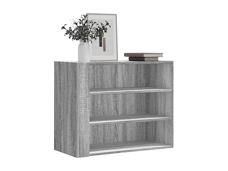 Armoire murale sonoma gris 75x35x60 bois d'ingénierie