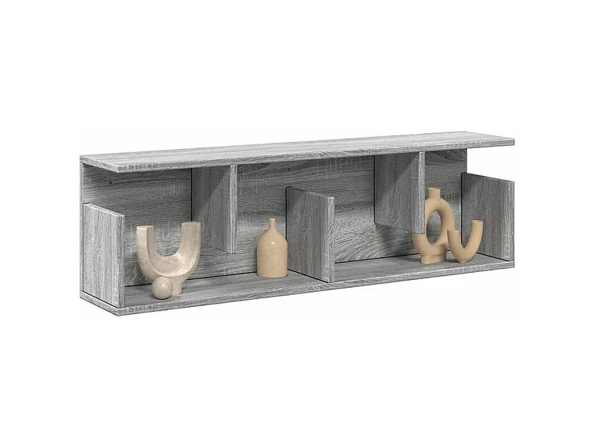 Armoire murale 100x20x30 sonoma gris bois d'ingénierie