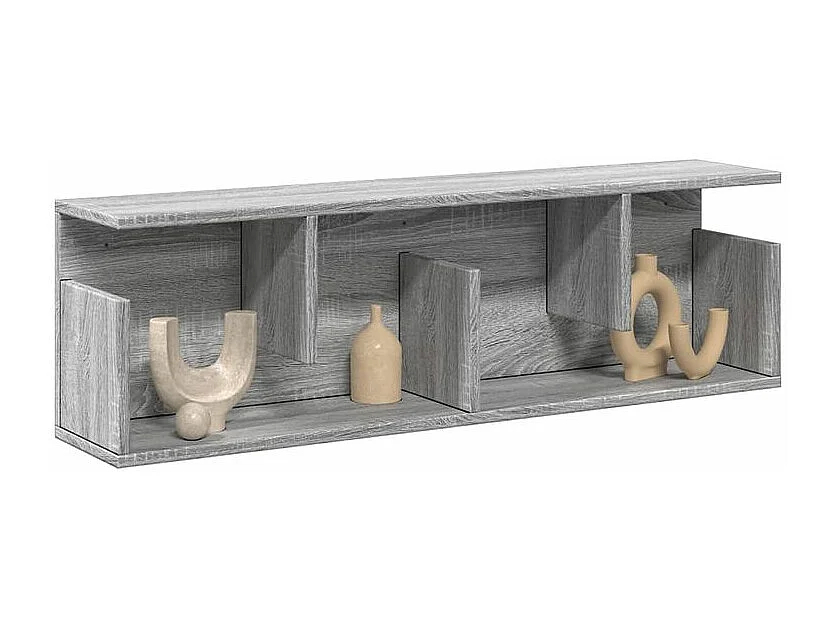 Armoire murale 100x20x30 sonoma gris bois d'ingénierie