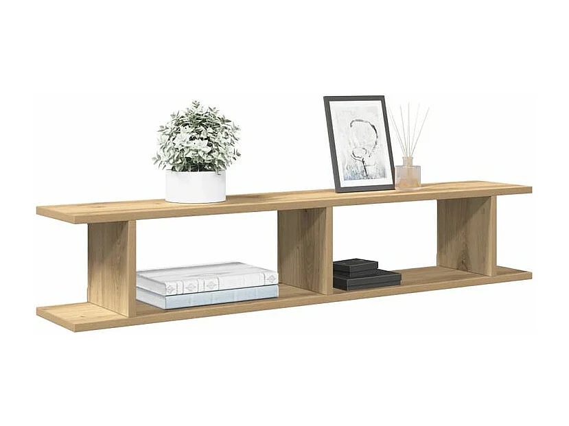 Étagères murales 2 pcs chêne artisanal 105x18x20