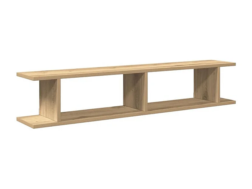 Étagères murales 2 pcs chêne artisanal 105x18x20