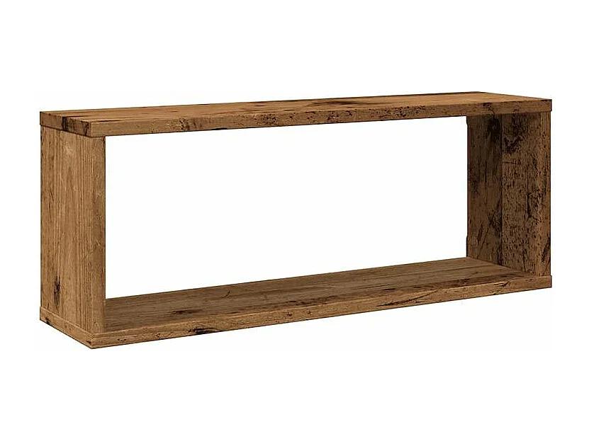 Étagères murales cube 6 pcs vieux bois 60x15x23